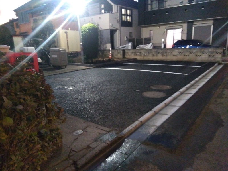 西東京市　Hハイツ　駐車場アスファルト舗装