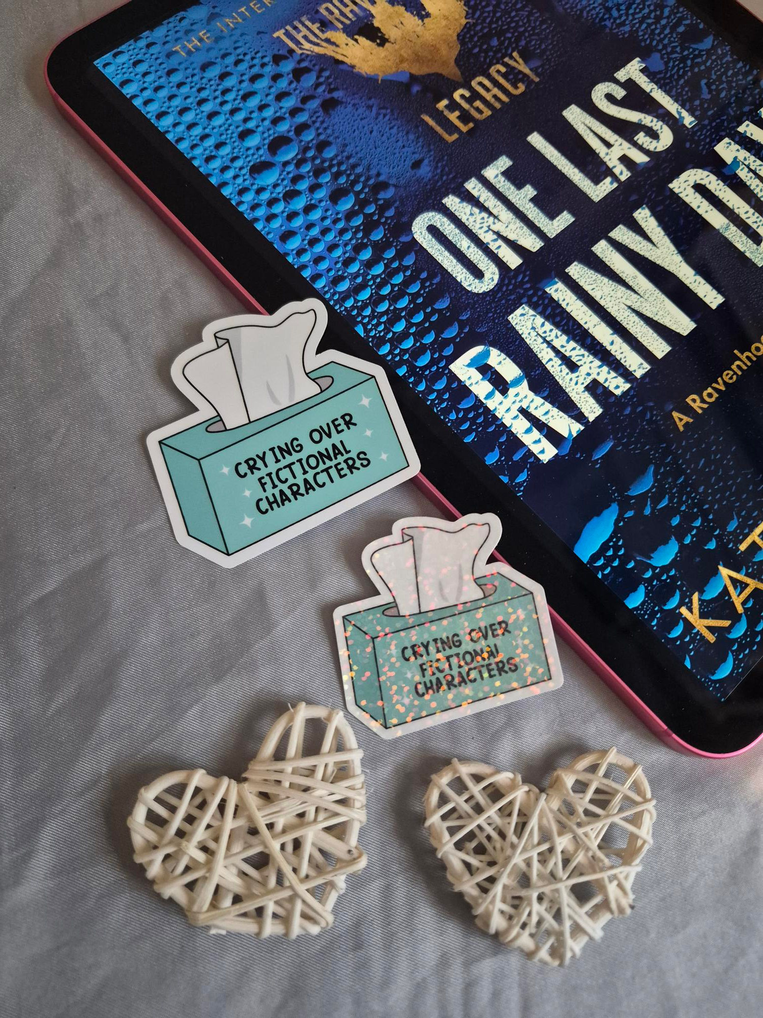 Crying Over Fictional Characters Sticker