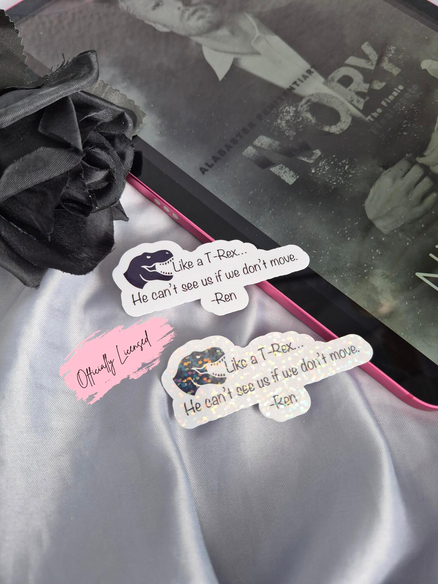 Ivory - Like A T-Rex Quote Sticker