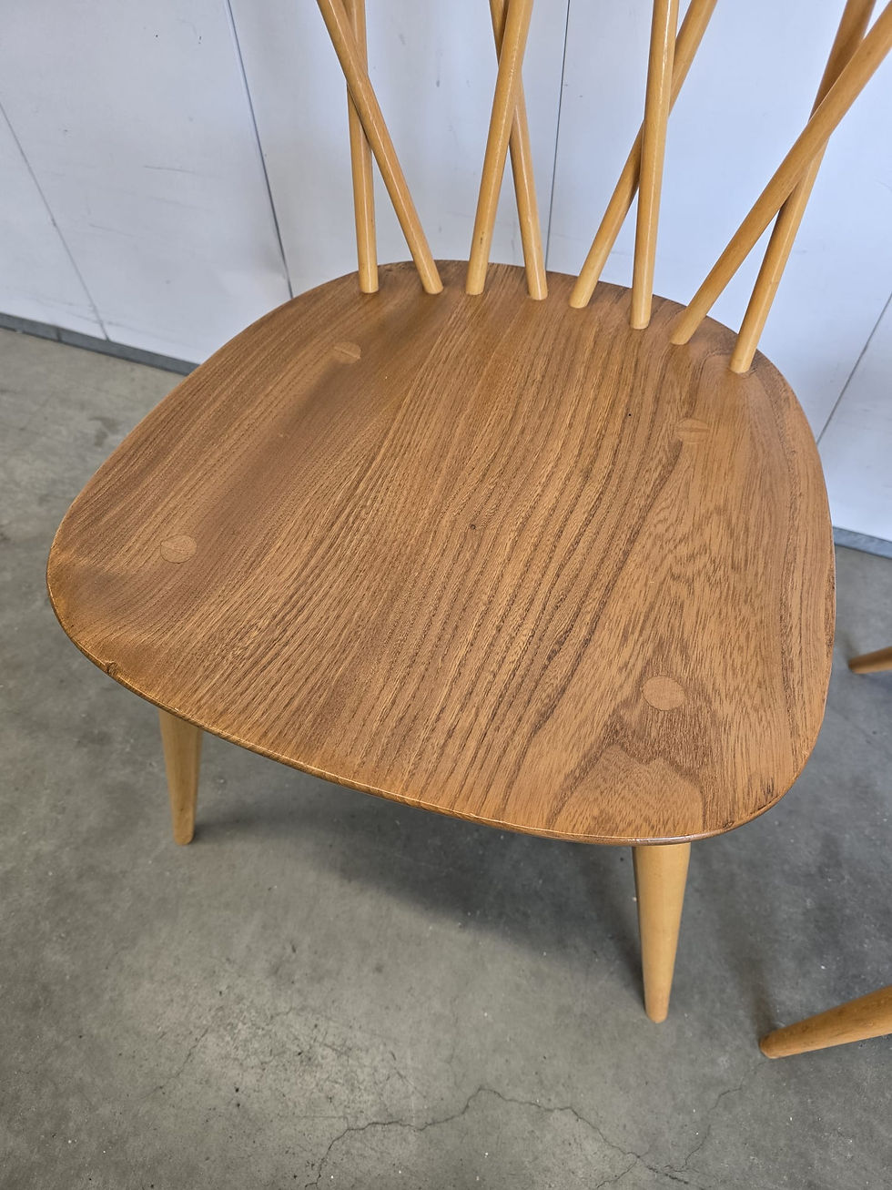Thumbnail: Set of 2 Ercol 376 Candlestick Dining Chairs