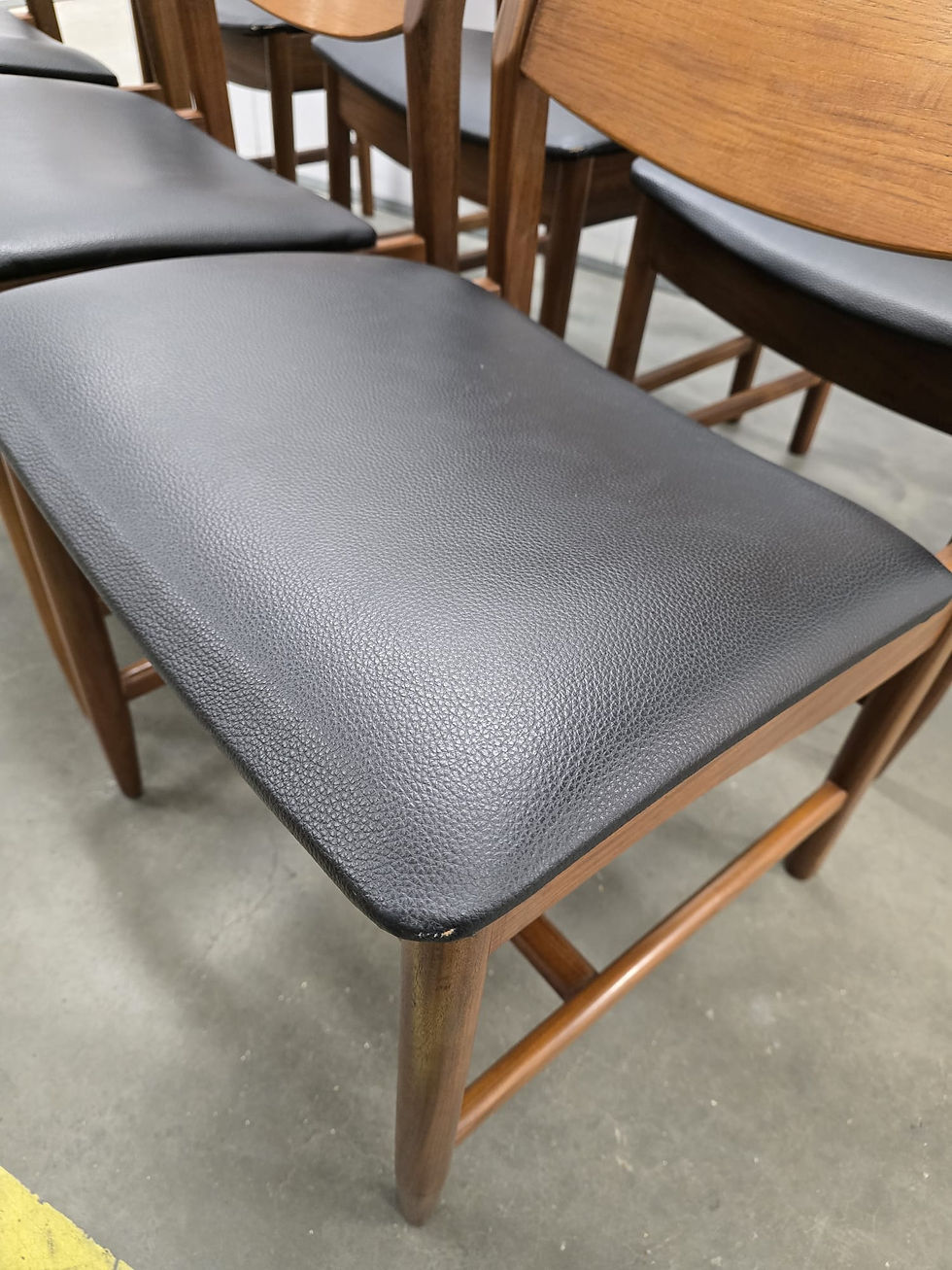 Thumbnail: Set of 6 Danish teak dining chairs by Glostrup Møbelfabrik