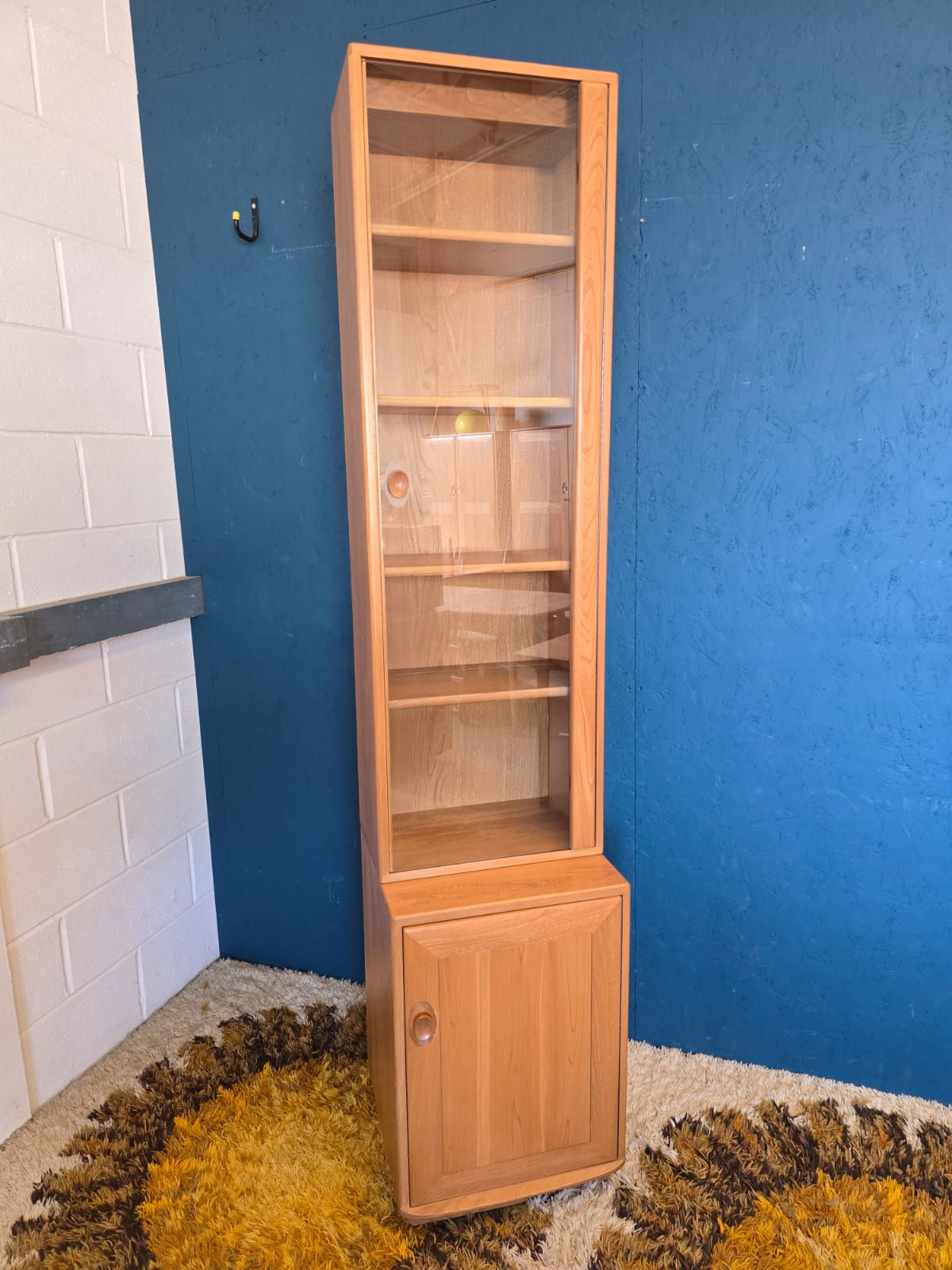 Ercol Windsor Tall Glass Display Cabinet