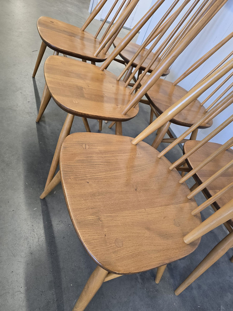 Thumbnail: Ercol Set of 6 369 Goldsmith Chairs