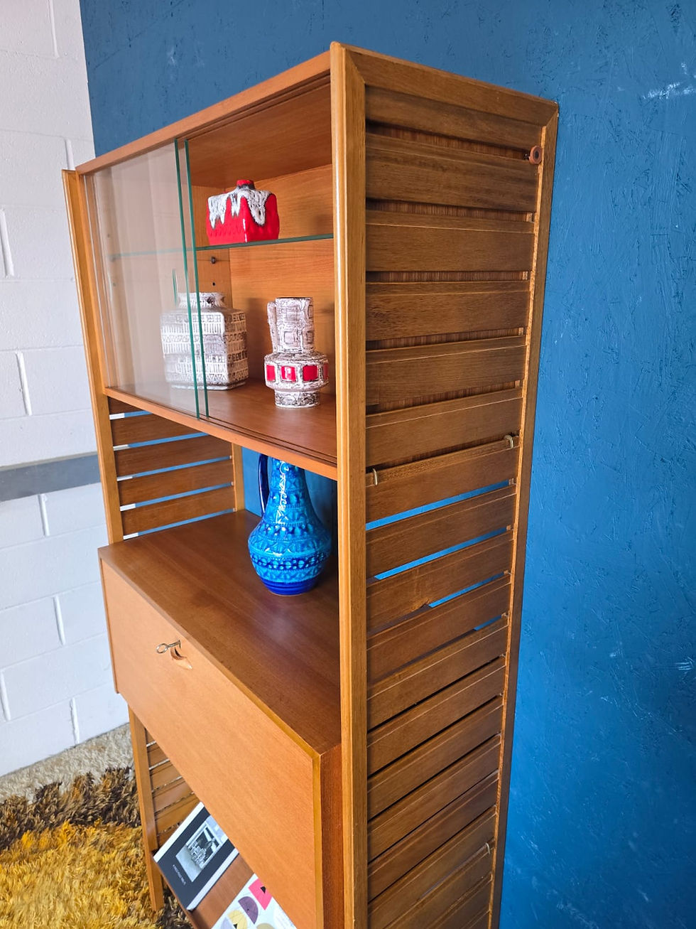 Thumbnail: Staples Ladderax Single Bay Modular Shelving System / Record Cabinet