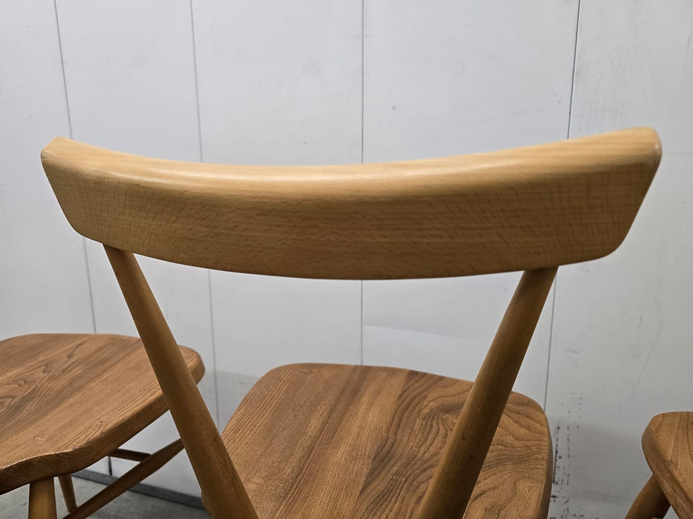 Thumbnail: Set of 4 Ercol Stacking Chairs