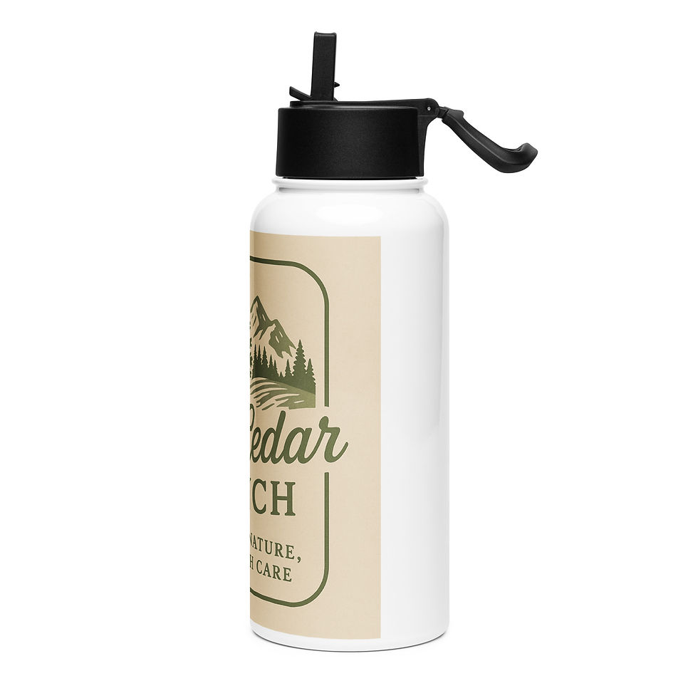 Thumbnail: Stainless steel water bottle with a straw lid