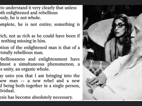 Enlightened person needs to be a Rebel too-Osho
