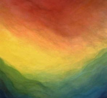 aquarelle méthode de Margarethe Hauschka, humide en humide.