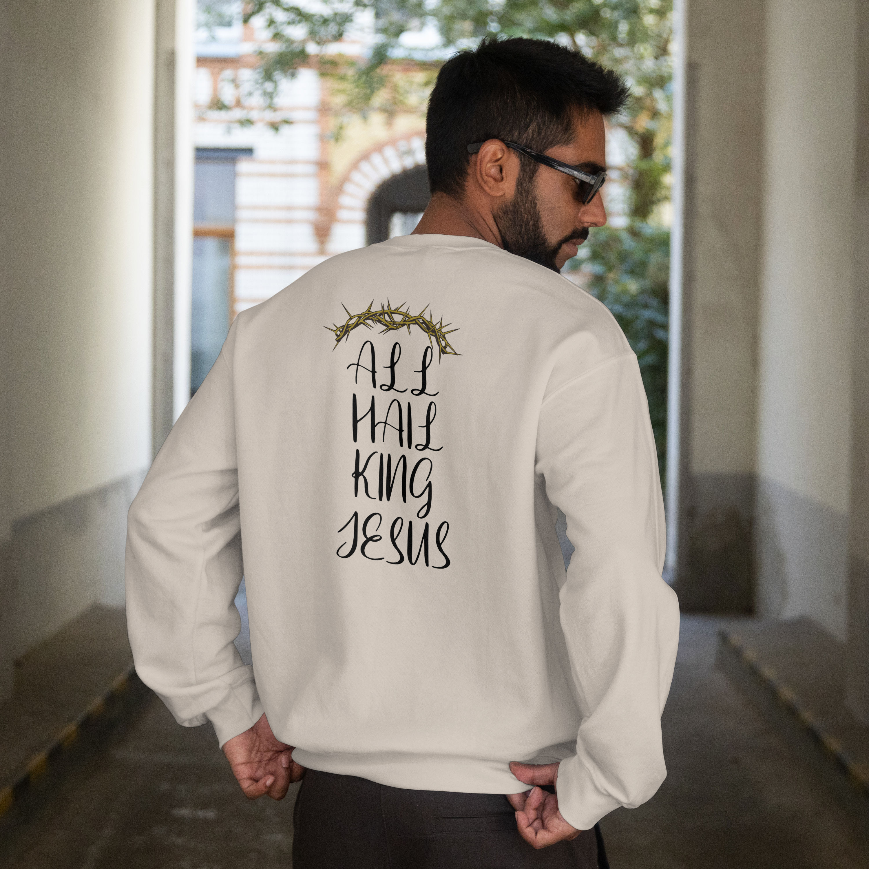 All Hail King Jesus Crew Neck
