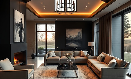 black, tan, grey luxery house at sunset interior.jpg