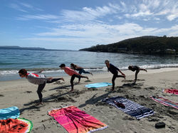 Yoga on the beach