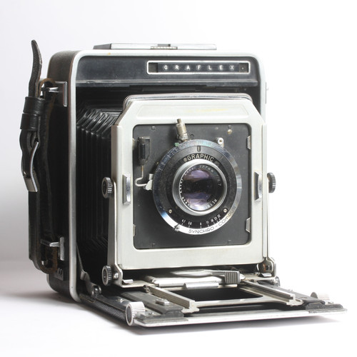 【ジャンク品】Graflex Speed graphic 中判カメラ ジャンク GRAFLEX SPEED GRAPHIC 大判カメラ 127mm F4.7 蛇腹 グラフ