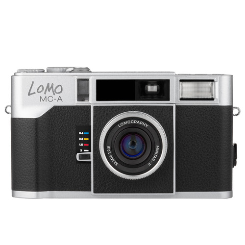 lomography MC-A コンパクトフィルムカメラ Lomography MC-A 35mm Film Camera - Silver | Canterbury Camera Centre