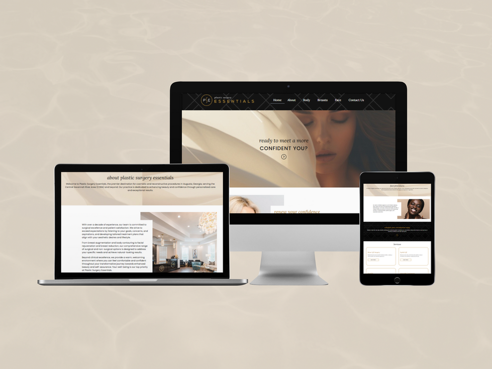 Plastic Surgery Essentials Website Design