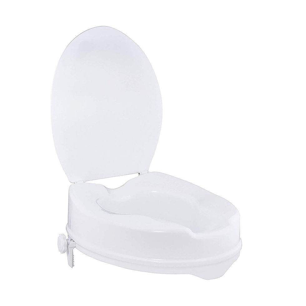 Thumbnail: Raised Toilet Seat With Lid