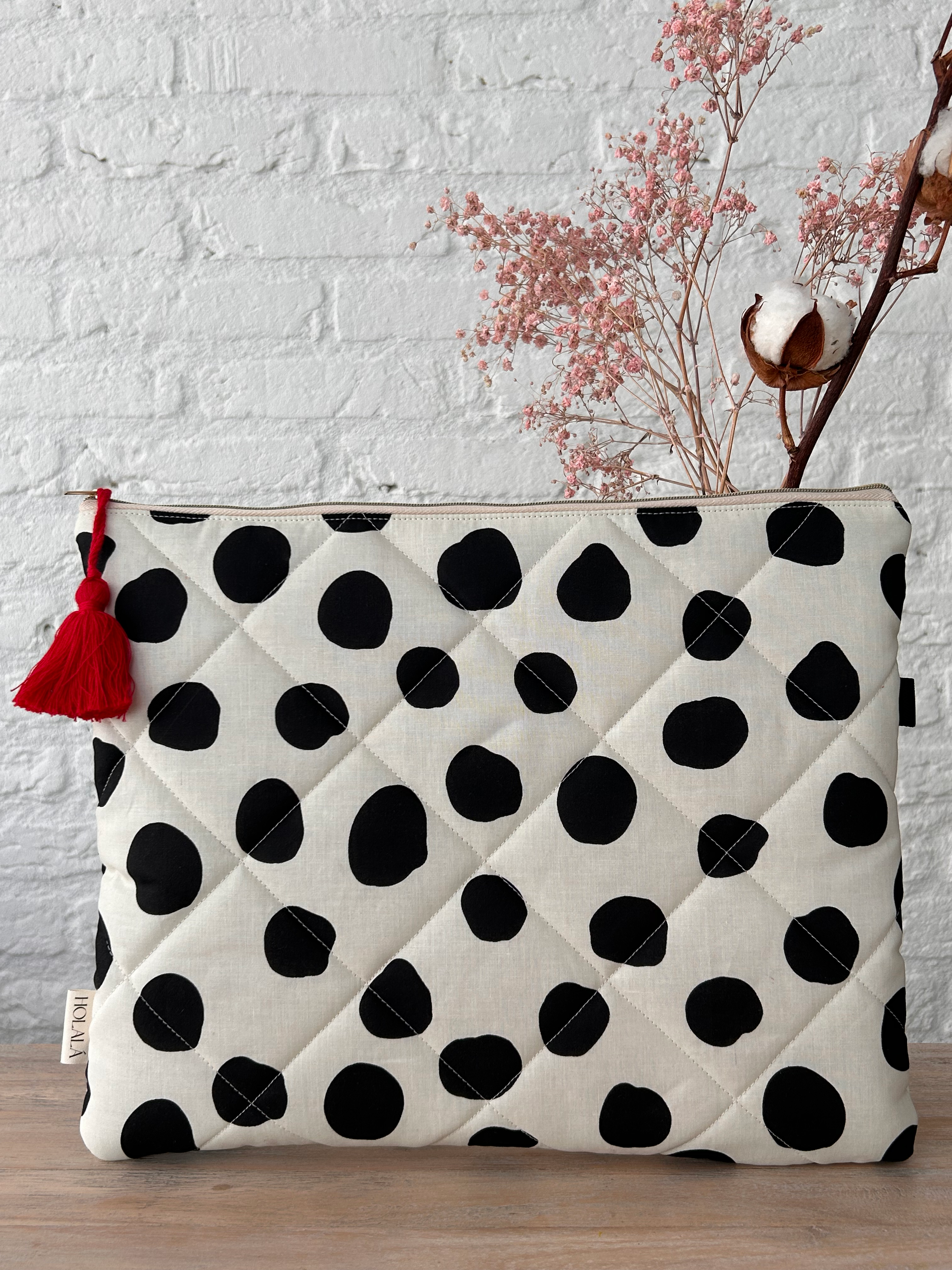 Laptop sleeve 14" - Wit/Zwart