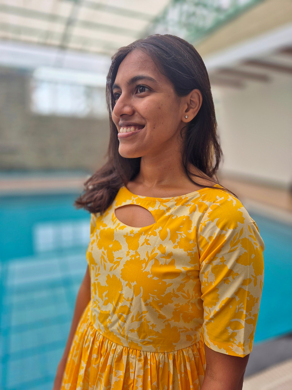 Thumbnail: Sunshine Floral Dress - Yellow