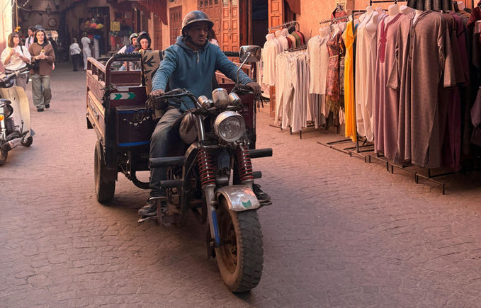 Authentic Marrakesh tour. Market in Marrakesh, Morocco