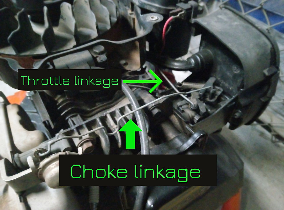 throttle and choke linkages