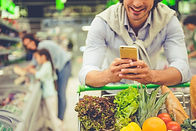 Shopper in a Grocery Store