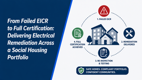 From Failed EICR to Full Certification: Delivering Electrical Remediation Across a Social Housing Portfolio