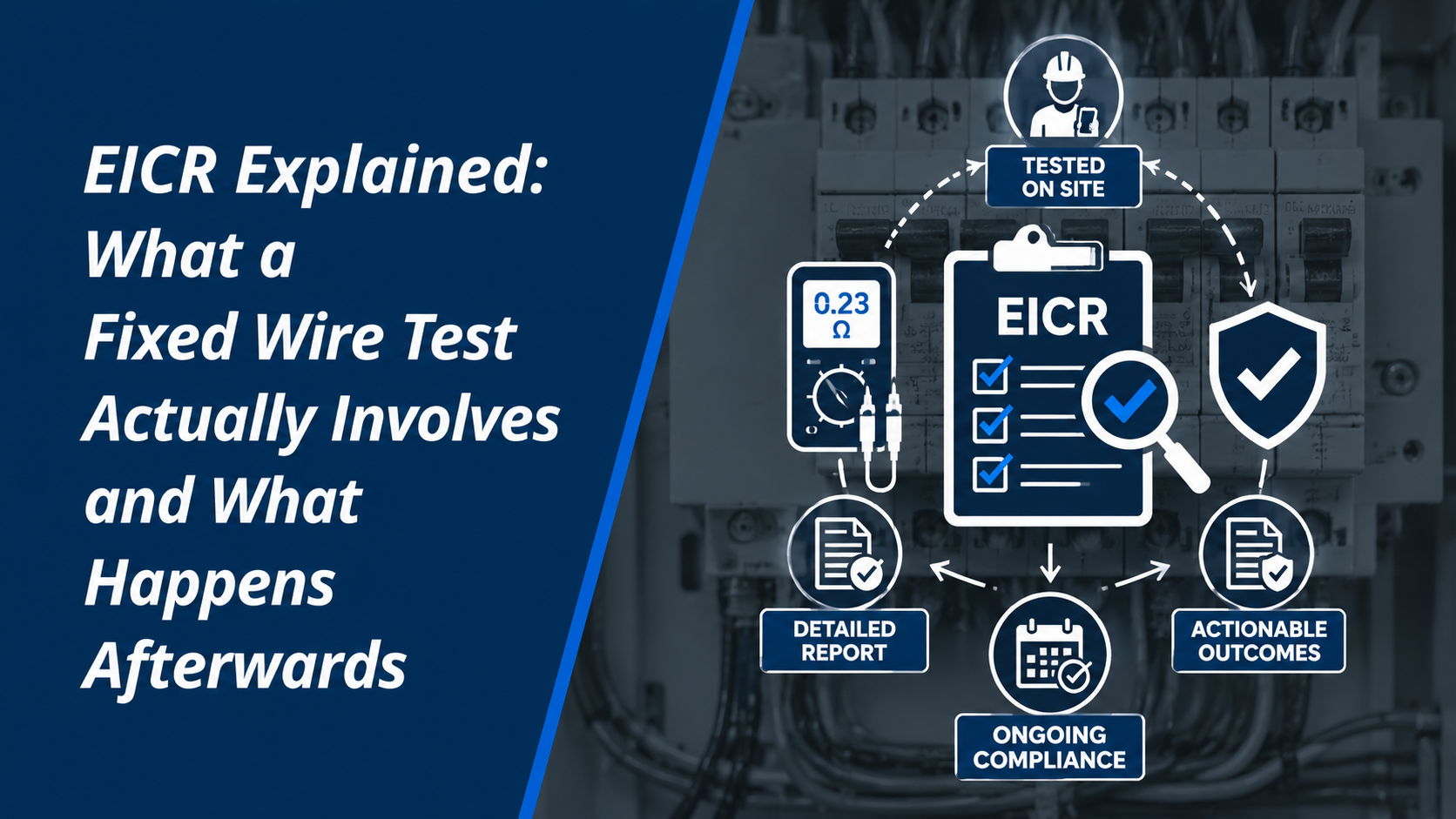 Wire Test Ict What Does a Fixed Wire Test Involve? EICR Explained