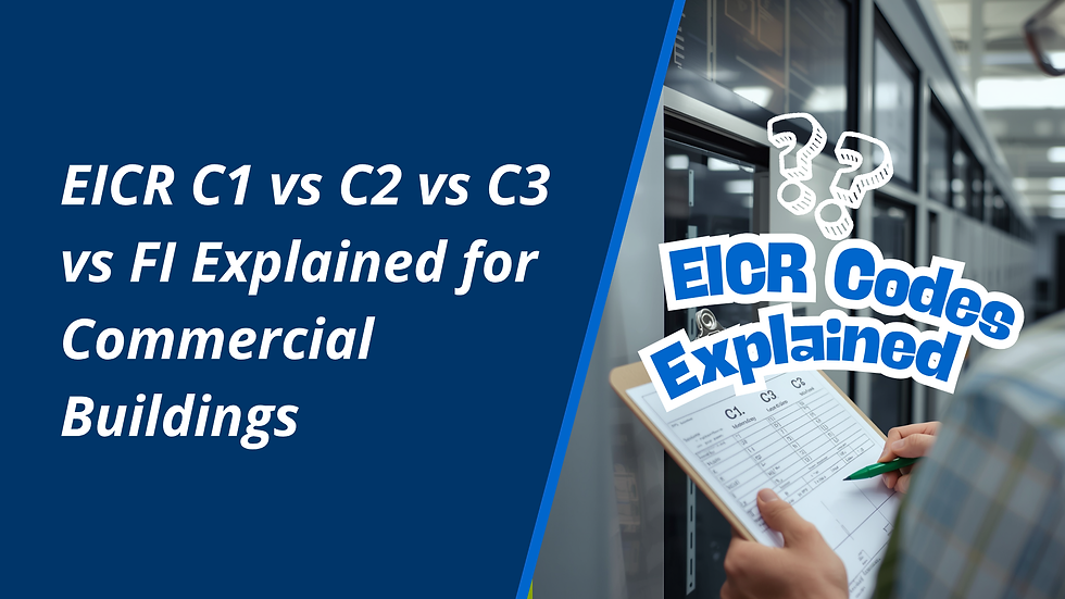 EICR C1 vs C2 vs C3 vs FI Explained for Commercial Buildings