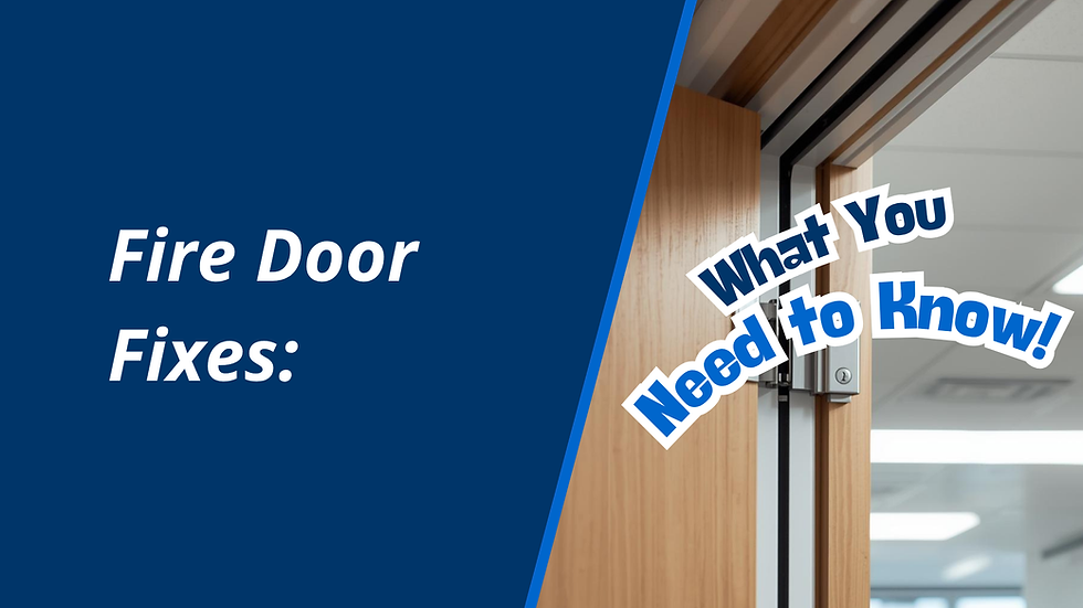 Fire Door Fixes: What You Need to Know