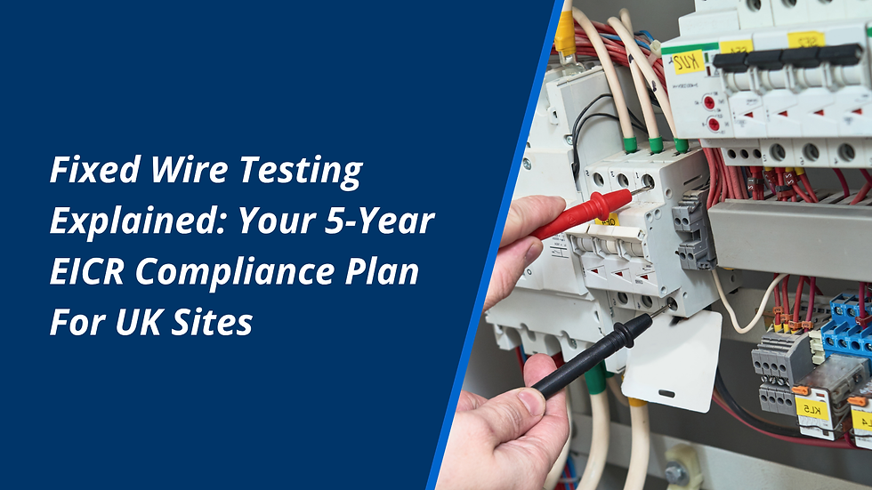 Fixed Wire Testing Explained: Your 5‑Year EICR Compliance Plan For UK Sites