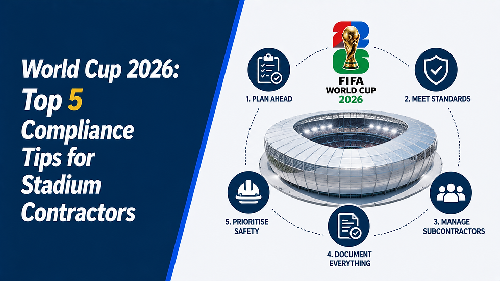 World Cup 2026: Top 5 Compliance Tips for Stadium Contractors
