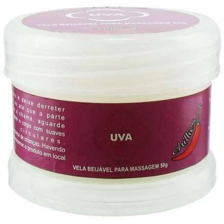 Miniatura: Vela para massagem Beijável aroma UVA 50G - Chillies