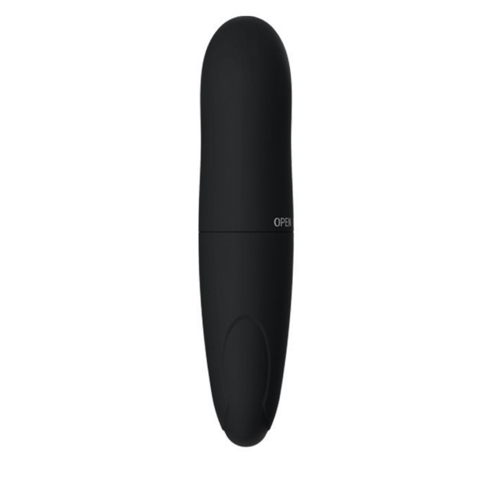 Vibrador de Ponto G Preto em ABS 12cm com Vibração Potente