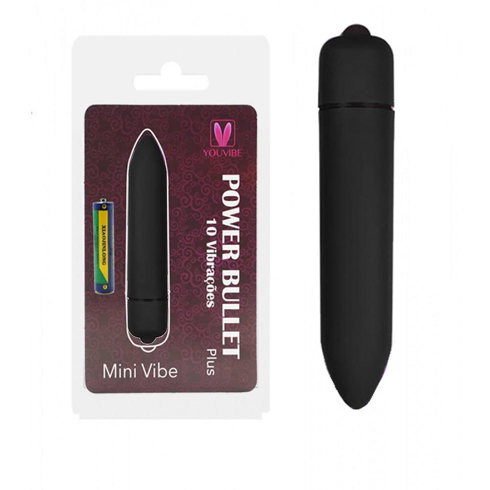 Miniatura: Mini Vibrador Bullet SUPER Potente Power (Cápsula) -10 Vibrações Diferentes - SO