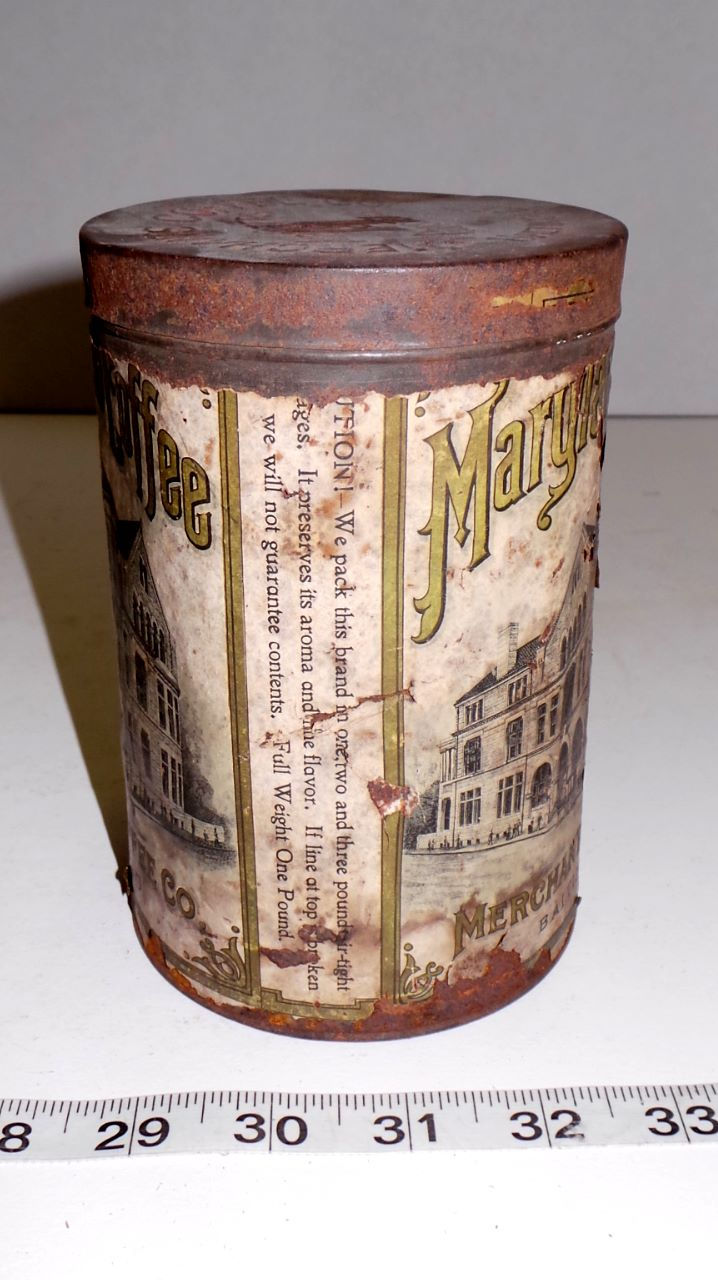 Thumbnail: Maryland Club Coffee Tin With Paper Label