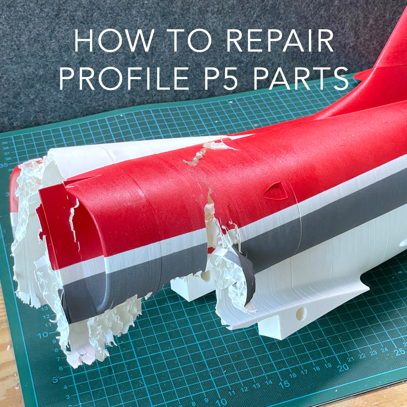 How to repair 3d printed P5 parts
