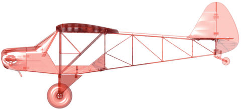 The printing parts of the Planeprint Big Bobber a fully 3d printed rc plane