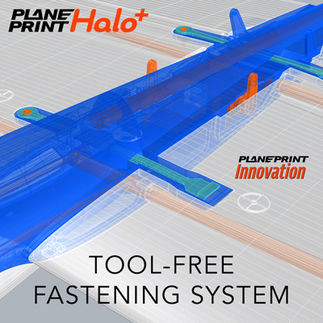 Innovative features of the 3d printed planeprint Halo+