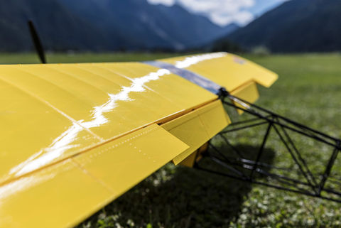 Wing detail of the Planeprint Big Bobber fully 3d printed rc plane