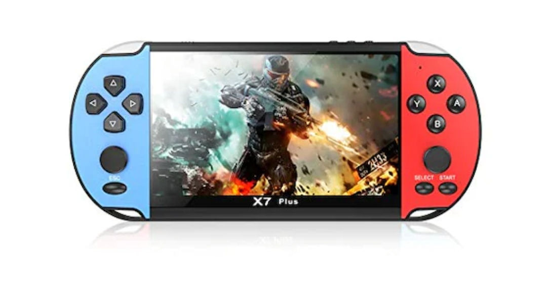 Consola portabila SYNO, 4.3 inch, 8Gb, 1000 de jocuri instalate, X7, Baterie rei