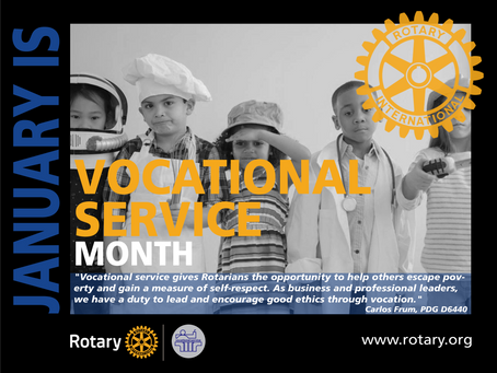January’s Vocational Service Month in Rotary