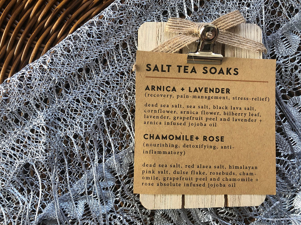Thumbnail: Salt Tea Soak Bag (Arnica + Lavender) 2 oz