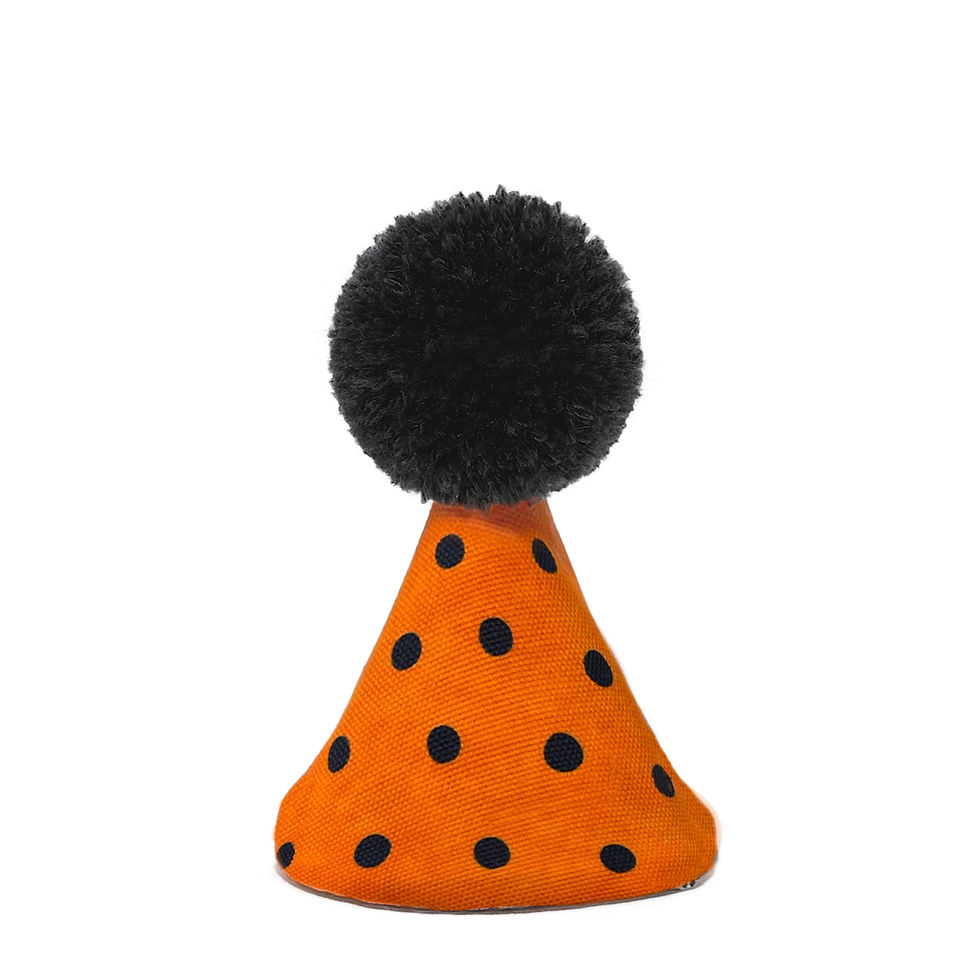 犬 ハロウィン 帽子 POMPOMHAT HW-DOTS ORANGE