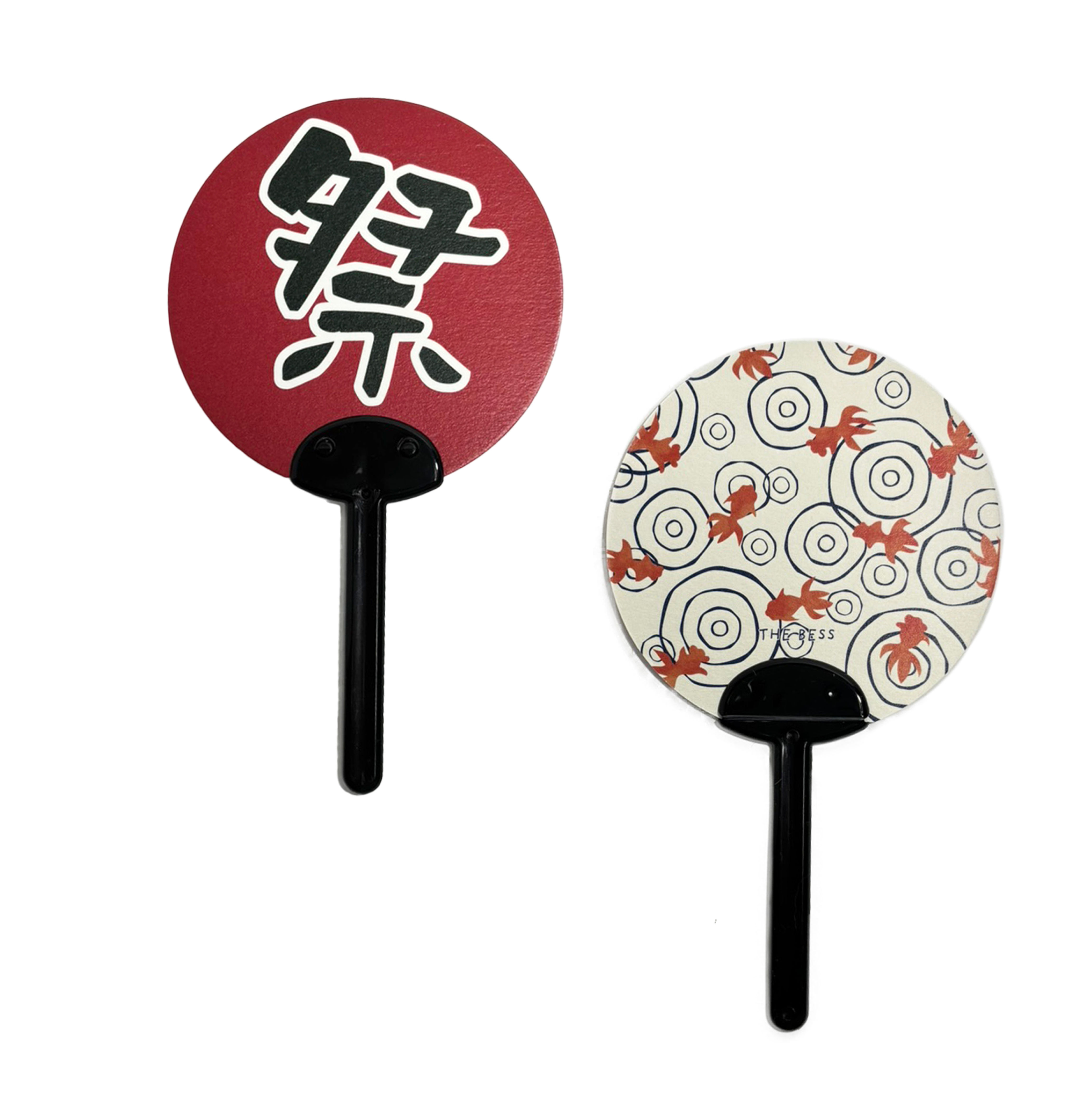 U02 うちわ 赤まつり