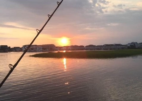 Sunset over Topsail Beach