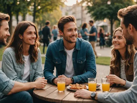 A quiet conversation over tea—representing the courage it takes to talk about mental health honestly.