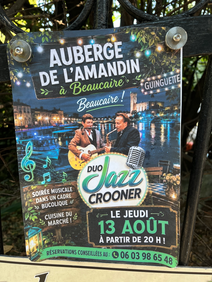 Soirée jazz crooner auberge Amandin beauc