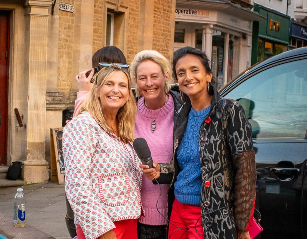 Daisy, Becky & Sonia at Frome Carnival