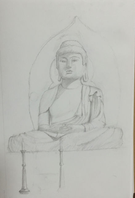 Sketch of Great Buddha