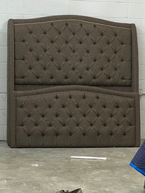custom brown headboard
