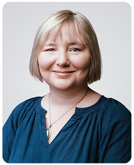 Smiling blonde woman